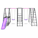 Rebo Steel Series Metal Swing Maximum Play Set - Standard Swings PINK