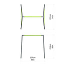 Rebo Steel Series Metal Swing Set - Double Swing Green