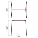Rebo Steel Series Metal Swing Set - Double Swing Pink