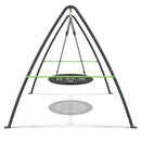 Rebo Steel Series Metal Swing Set - Nest Swing Green
