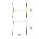 Rebo Steel Series Metal Swing Set - Nest Swing Green