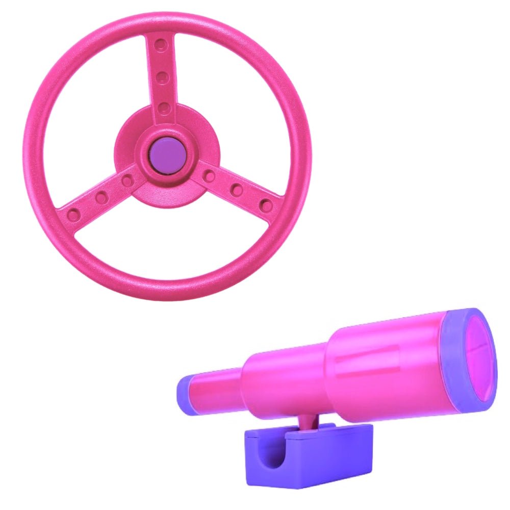 Rebo Steering Wheel and Telescope - Pink