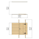 Rebo Step Up Den Pack for 1.5m Platform Modular Tower (3 sides)