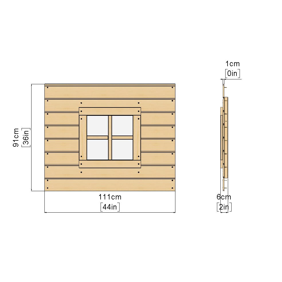 Rebo Step Up Den Pack for 1.5m Platform Modular Tower (3 sides)