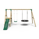 Rebo Ulysses Wooden Swing Set with Platform and Slide