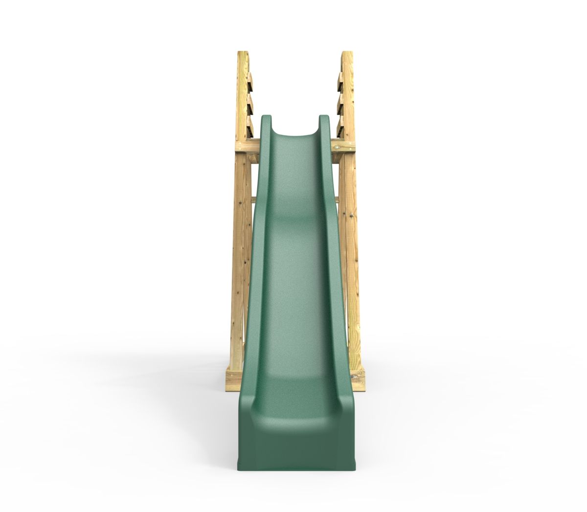 Rebo Wooden Free Standing Slide with 10ft Water Slide - Standard