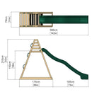 Rebo Wooden Free Standing Slide with 10ft Water Slide - Standard