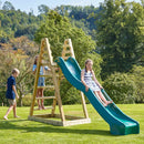 Rebo Wooden Free Standing Slide with 10ft Water Slide - Standard