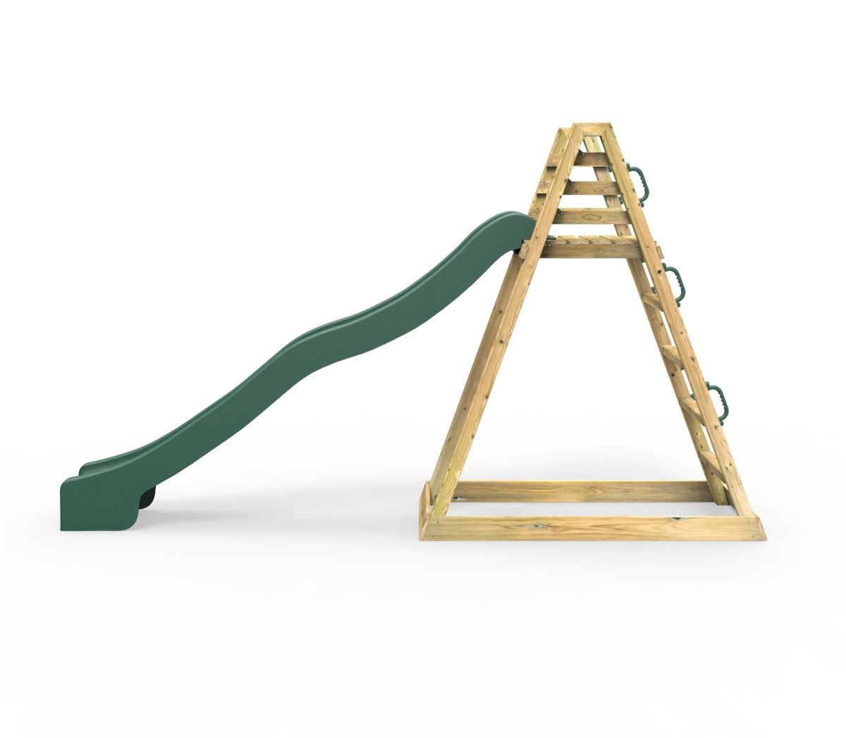 Rebo Wooden Free Standing Slide with 10ft Water Slide - Standard