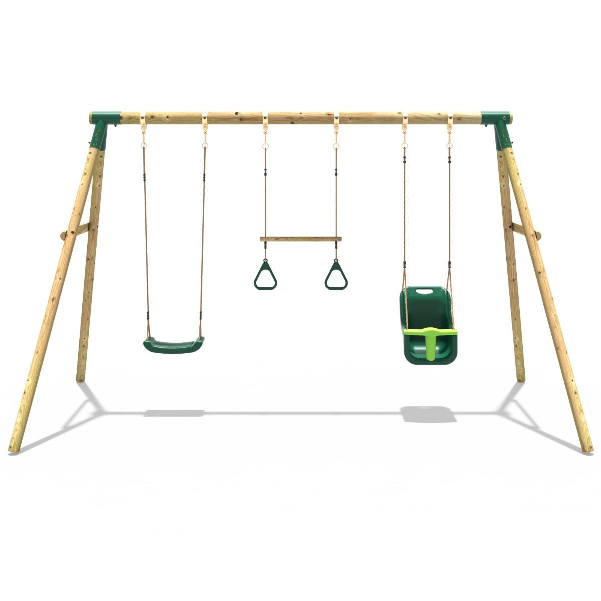 Rebo Wooden Garden Swing Set - Galaxy