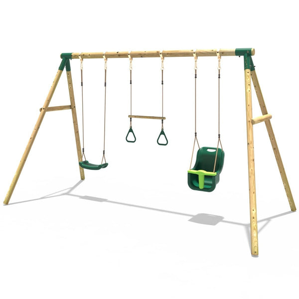 Rebo Wooden Garden Swing Set - Galaxy