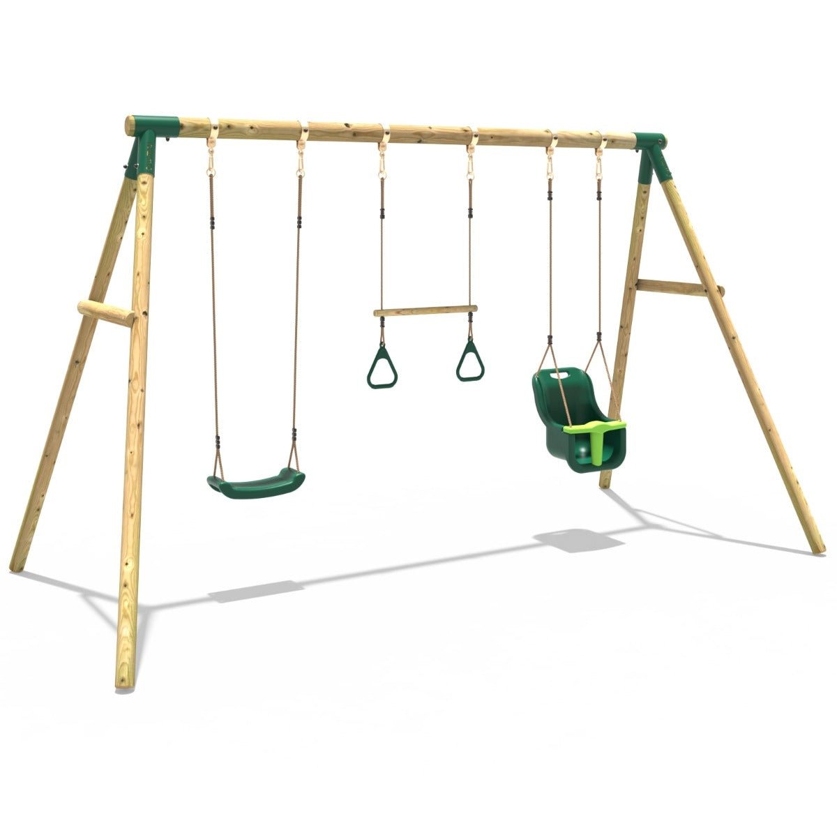 Rebo Wooden Garden Swing Set - Galaxy