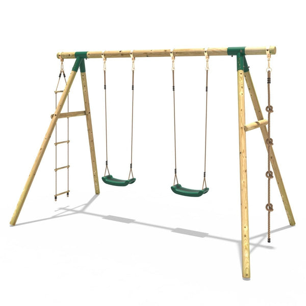 Rebo Wooden Garden Swing Sets – Eclipse