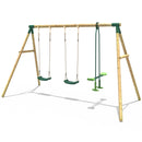 Rebo Wooden Garden Swing Sets - Neptune
