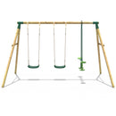 Rebo Wooden Garden Swing Sets - Neptune