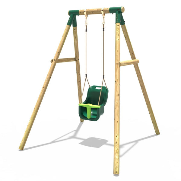 Rebo Wooden Garden Swing Sets - Pluto