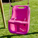 Rebo Wooden Garden Swing Sets - Pluto Pink
