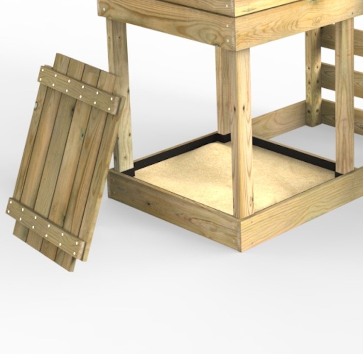 Rebo Wooden Lookout Tower Playhouse - Add-on Beach Pack
