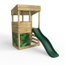 Rebo Wooden Lookout Tower Playhouse with 6ft Slide - Lookout with Den Pack Camouflage