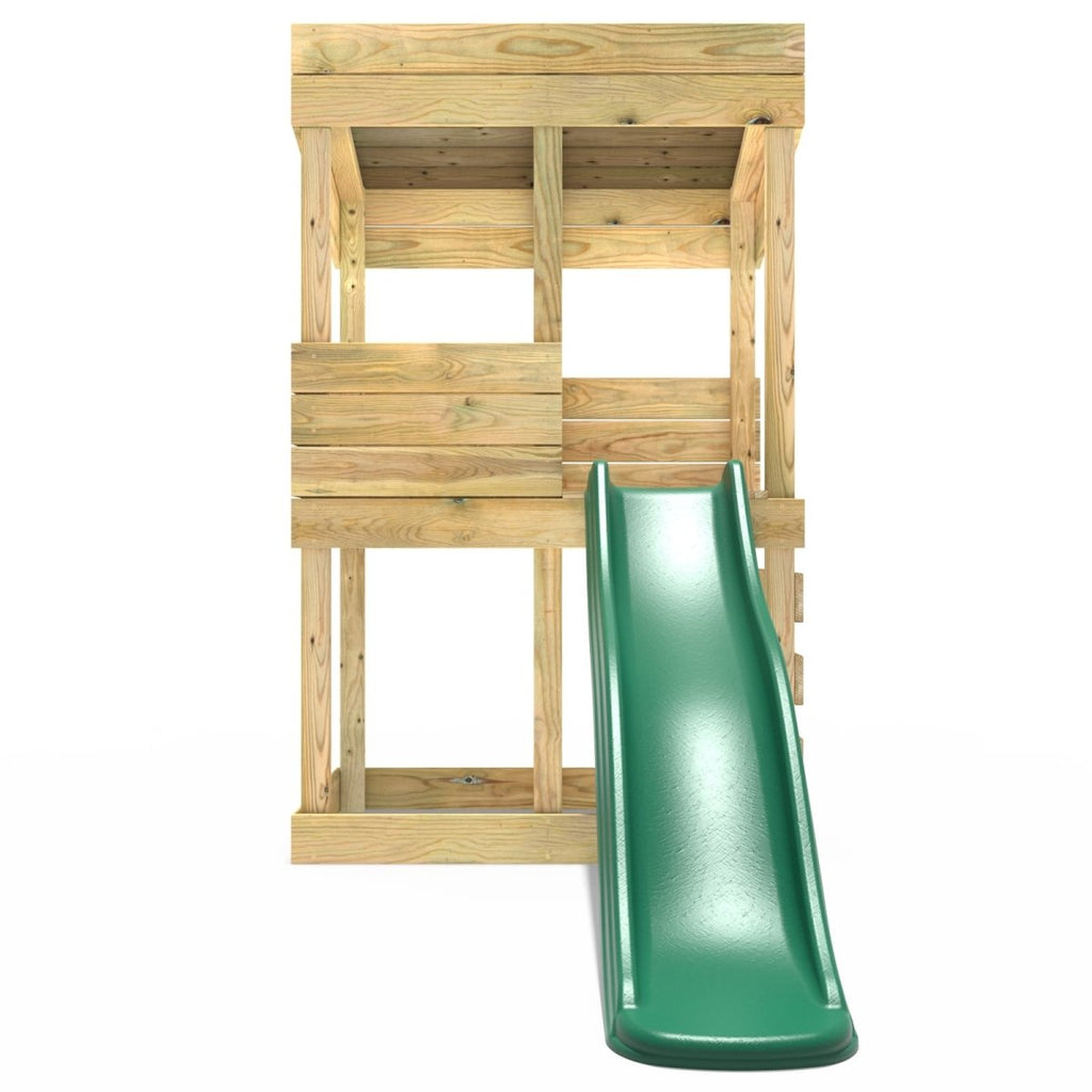 Rebo Standard Lookout Tower Playhouse with 6ft Slide