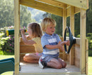 Rebo Wooden Lookout Tower Playhouse with 6ft Slide & Swing - Badlands