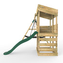 Rebo Wooden Lookout Tower Playhouse with 6ft Slide & Swing - Badlands