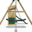 Rebo Wooden Lookout Tower Playhouse with 6ft Slide & Swing - Yosemite