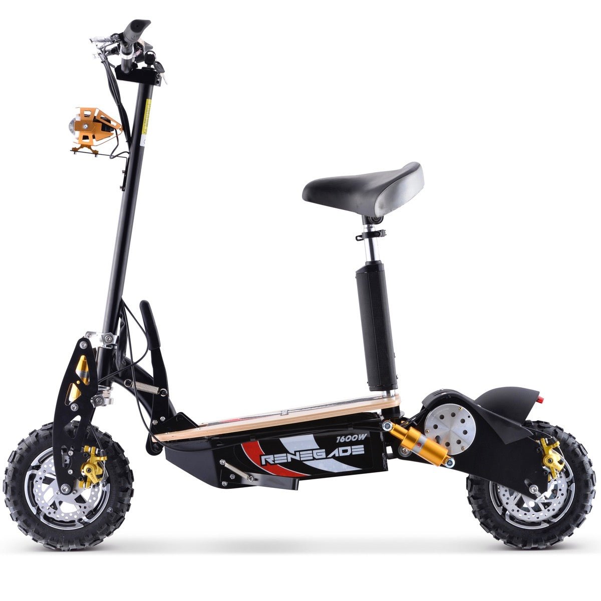 Renegade 1600W Powerboard 48V Electric Scooter - Black