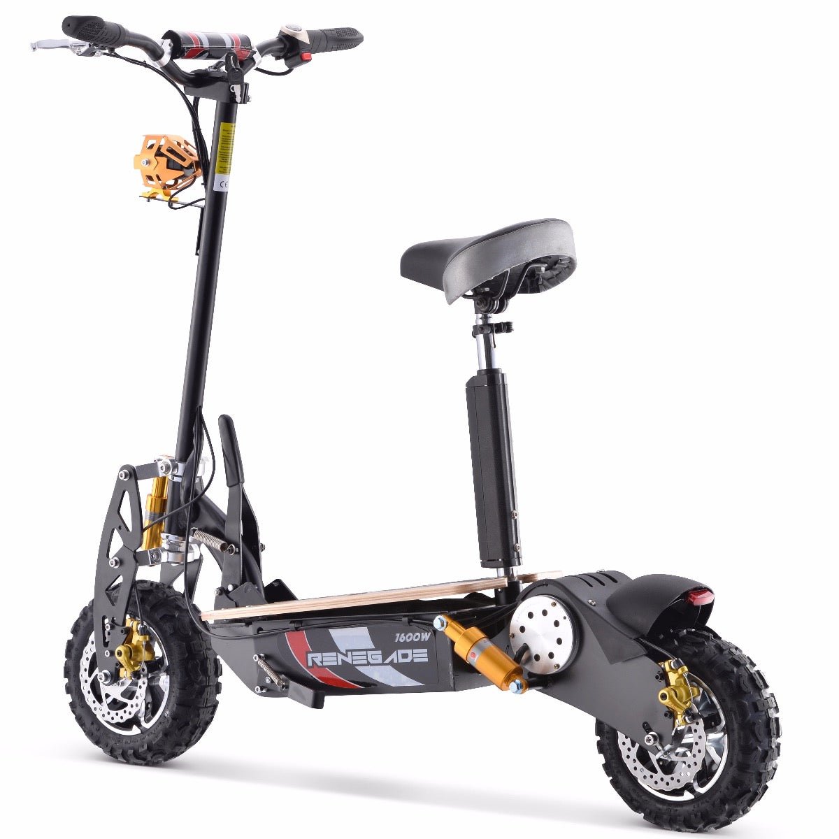 Renegade 1600W Powerboard 48V Electric Scooter - Black
