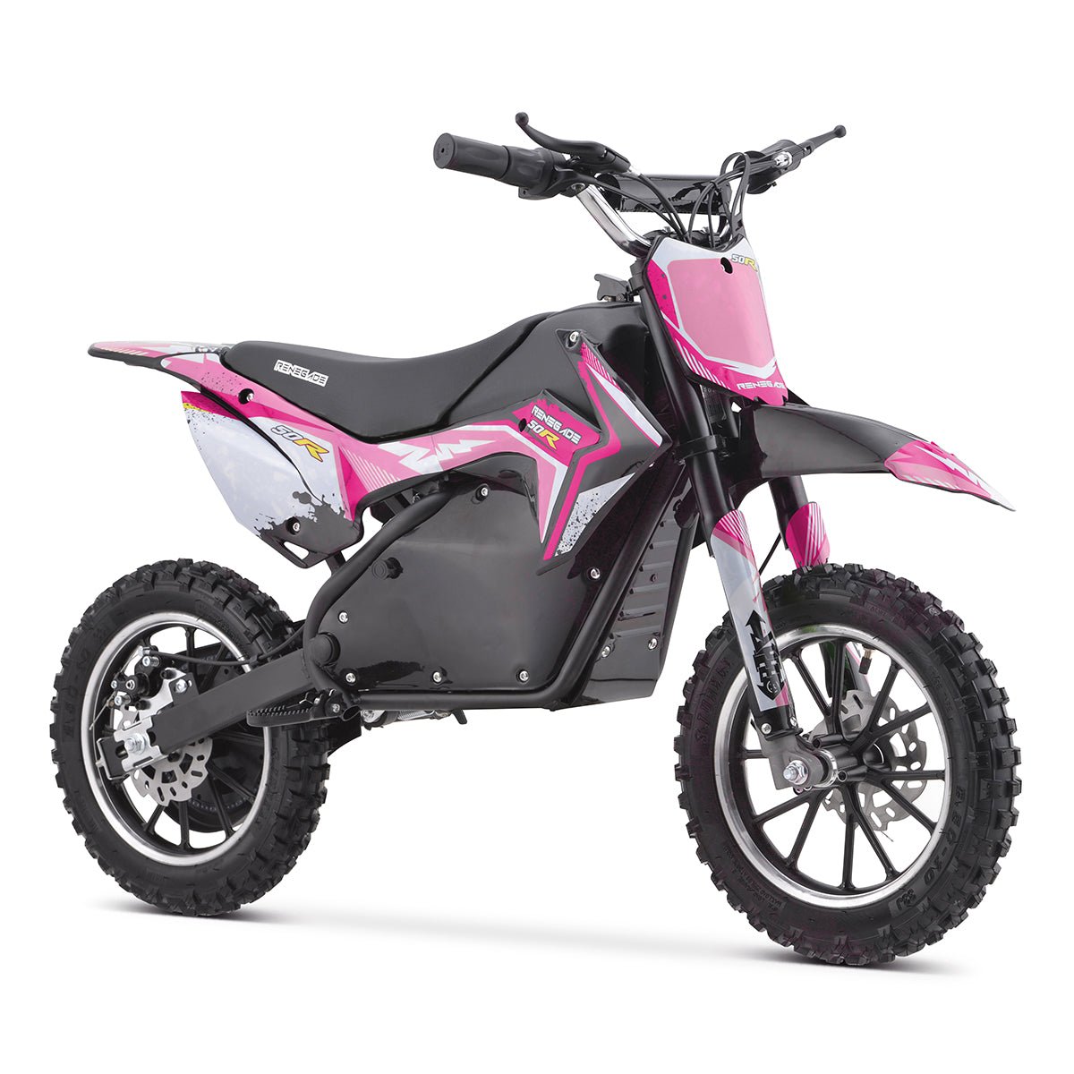 Renegade 50R 500W 36V Electric Mini Dirt Bike - Pink