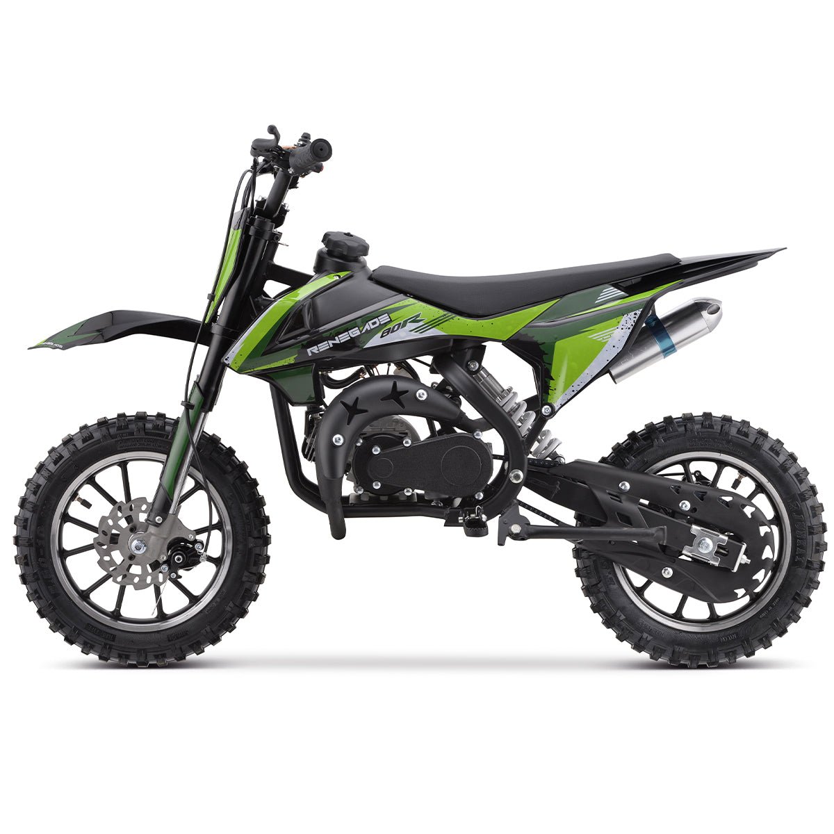 Renegade 80R 49cc Petrol Mini Dirt Bike - Green