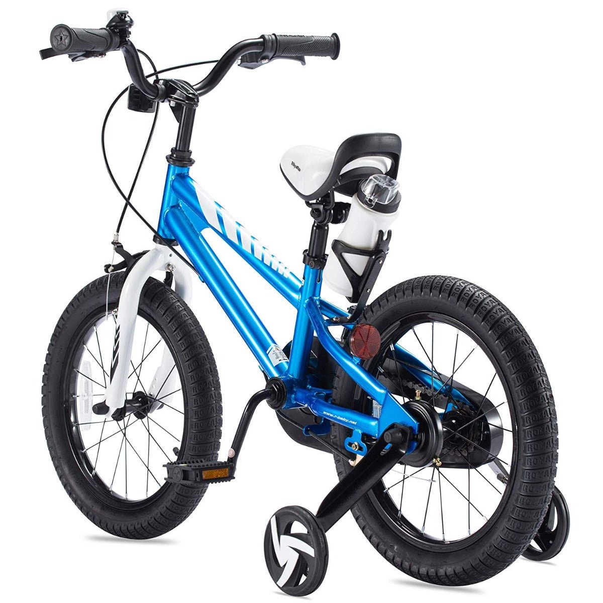 RoyalBaby Freestyle Children’s Pedal Bicycle & Stabilisers 12” Wheel - Blue