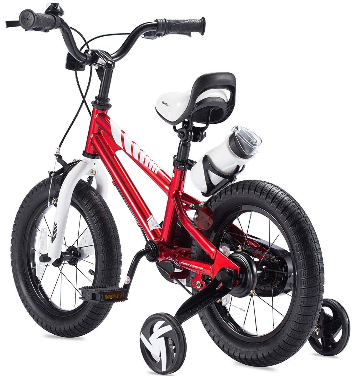 RoyalBaby Freestyle Children’s Pedal Bicycle & Stabilisers 16” Wheel - Red