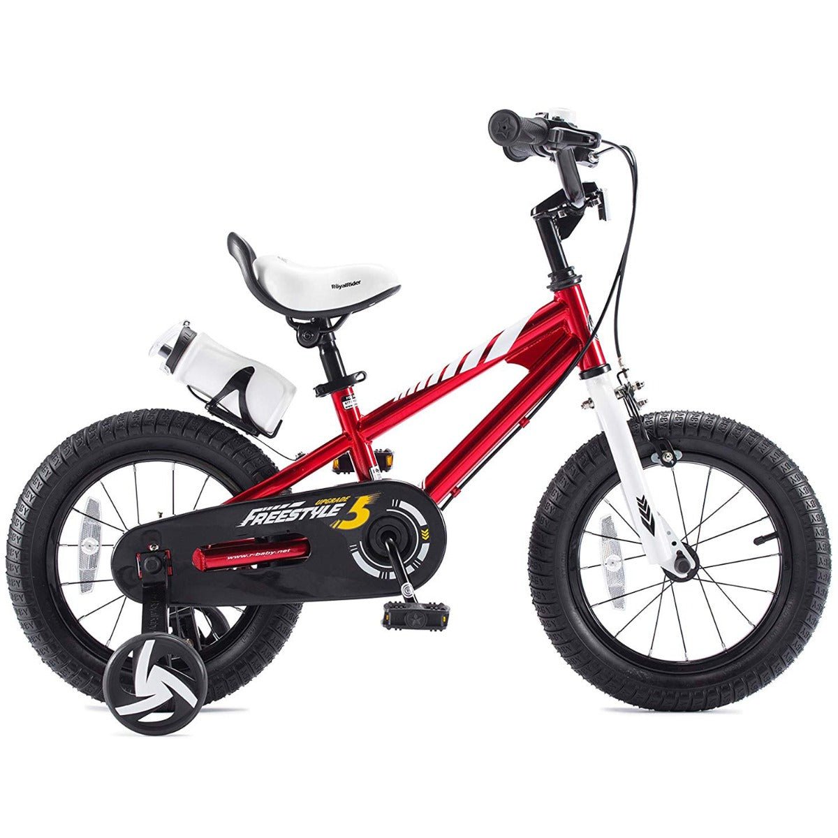 RoyalBaby Freestyle Children’s Pedal Bicycle & Stabilisers 16” Wheel - Red