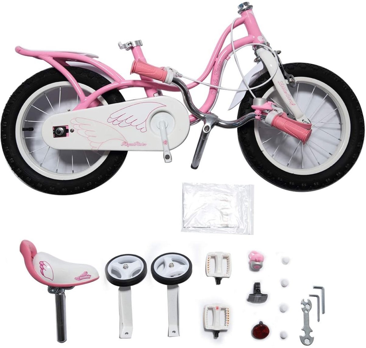 RoyalBaby Little Swan Children’s Pedal Bicycle & Stabilisers - 12” Wheel