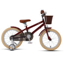 RoyalBaby Macaron Kids Pedal Ride on Bike with Stabilisers and 14” Wheel - Red
