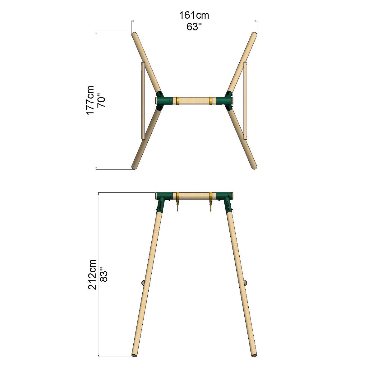 Single Frame Green